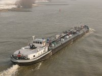 NL, Gelderland, Nijmegen 17, Saxifraga-Harry van Oosterhout : transport, binnenschippers, scheepvaart, rivier, Waal