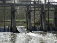 NL, Noord-Brabant, Eindhoven, weir Genneper Watermolen 1, Saxifraga-Jan van der Straaten