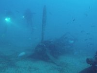 F, Var, Saint-Cyr-sur-Mer, P38 Lightning in Mer Mediterranee near Madrague, Saxifraga-Tom Heijnen