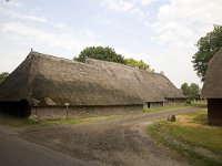 Brink van Anderen met Saksische boerderij  Typical farmhouse of the easteren part of Holland : architecture, color, colour, countryside, Drenthe, Dutch, Europe European, farm farmhouse, Holland, horizontal, Netherlands, rural, Saxon