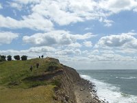 Cliff of boulder clay  Fyns Hoved Nature Reserve, Funen, Denmark : boulder, boulders, cliff, cliffs, clouded, Denmark, Funen, Fyns Hoved, high, Kattegat, Nature Reserve, sea, sky, surf, wave, waves, beach, boulder clay, cley