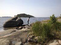 S, Varmlands lan, Saffle, Vanern 7, Saxifraga-Roel Meijer  Jannie en Yara aan het Vanern meer, Säffle, Zweden