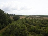 Area with spring of brook Amerdiep, shot from watchtower; Drenthe, Netherlands  Area with spring of brook Amerdiep, shot from watchtower; Drenthe, Netherlands : spring, well, brook, Amerdiep, Drenthe, Netherlands, Dutch, tree, trees, bush, bushes, heath, Midden-Drenthe, rural, landscape, rural landscape, rural area, rural scene, non-urban scene, nature, natural, no people, nobody, summer, summertime, green, sky, clouds, cloudy, nature reserve, outdoor, outdoors, outside