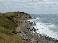 Cliff of boulder clay  Fyns Hoved Nature Reserve, Funen, Denmark : boulder, boulders, cliff, cliffs, clouded, Denmark, Funen, Fyns Hoved, high, Kattegat, Nature Reserve, sea, sky, surf, wave, waves, beach, boulder clay, cley