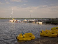 Yachthaven bij camping Duze Udde  Small marina along Lake Vanern, Säffle, Sweden : lake, Lake Vanern, rural landscape, ship, summer, water, Europe, European, harbor, harbour, jetty, marina, recreation, Scandinavia, Scandinavian, summertime, Sweden, Swedish, yacht, yacht basin, pedalo, Vanern