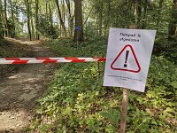 Waarschuwinsborden storm