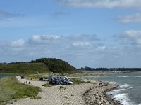 DK, Syddanmark, Kerteminde, Fyns Hoved 20, Saxifraga-Roel Meijer  Spit of land to Fyns Hoved Nature Reserve, Funen, Denmark : countryside, Denmark, Funen, Fyns Hoved, natural, nature, rural landscape, nature reserve, peninsula, beach, coutry lane, coutry road, parking, road, spti of land, surf, wave, waves