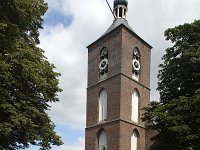 15th Century tower of church of Dutch village Ruinen, Drenthe Netherlands  15th Century tower of church of Dutch village Ruinen, Drenthe Netherlands : no people, Ruinen, Drenthe, Netherlands, Holland, Europe, European, church, Dutch, tower, monument, monumental, building, historical, landmark, culture, Dutch culture, nobody, blue sky, outside, outdoors, travel, travel destination, destination, 15th century, religion, religious, tall, gothic, village, architecture, the past, history, tree, trees