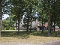 Brink van Anderen met Saksische boerderij  Village green with Saxon farmhouse, of Holland : architecture, color, colour, countryside, Drenthe, Dutch, Europe European, farm farmhouse, Holland, horizontal, Netherlands, rural, Saxon, tree, village green