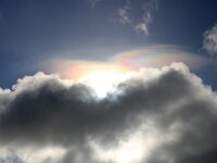 NL, Noord-Holland, Texel, Paal 8 49, iridescent clouds, Saxifraga-Sytske Dijksen