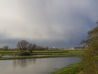 NL, Gelderland, Zaltbommel, Poederoijen, De Neswaarden 3, Saxifraga-Roel Meijer, : Meuse, river, Dutch, flood, inundation, water, wintertime, rural landscape
